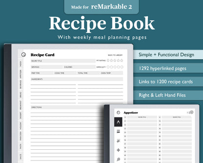 Recipe Book | for e-ink Devices