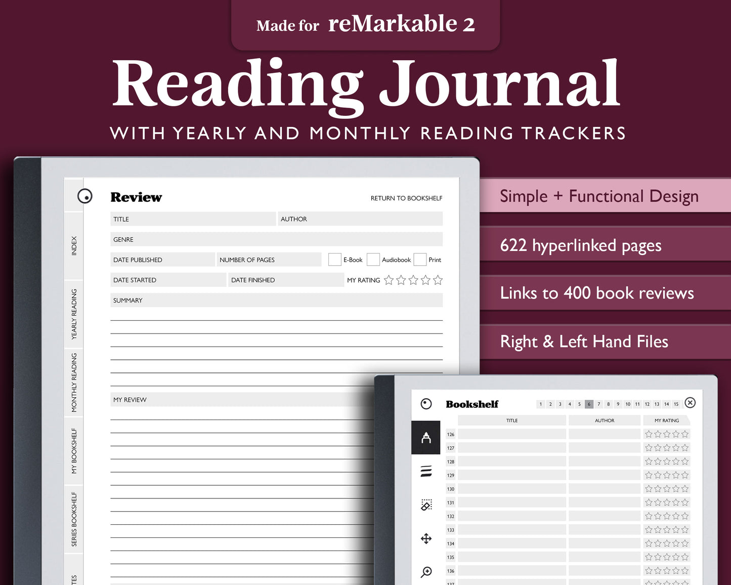 Reading Journal | for e-ink Devices