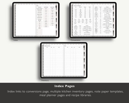 Realistic Digital Recipe Book with Meal Planner