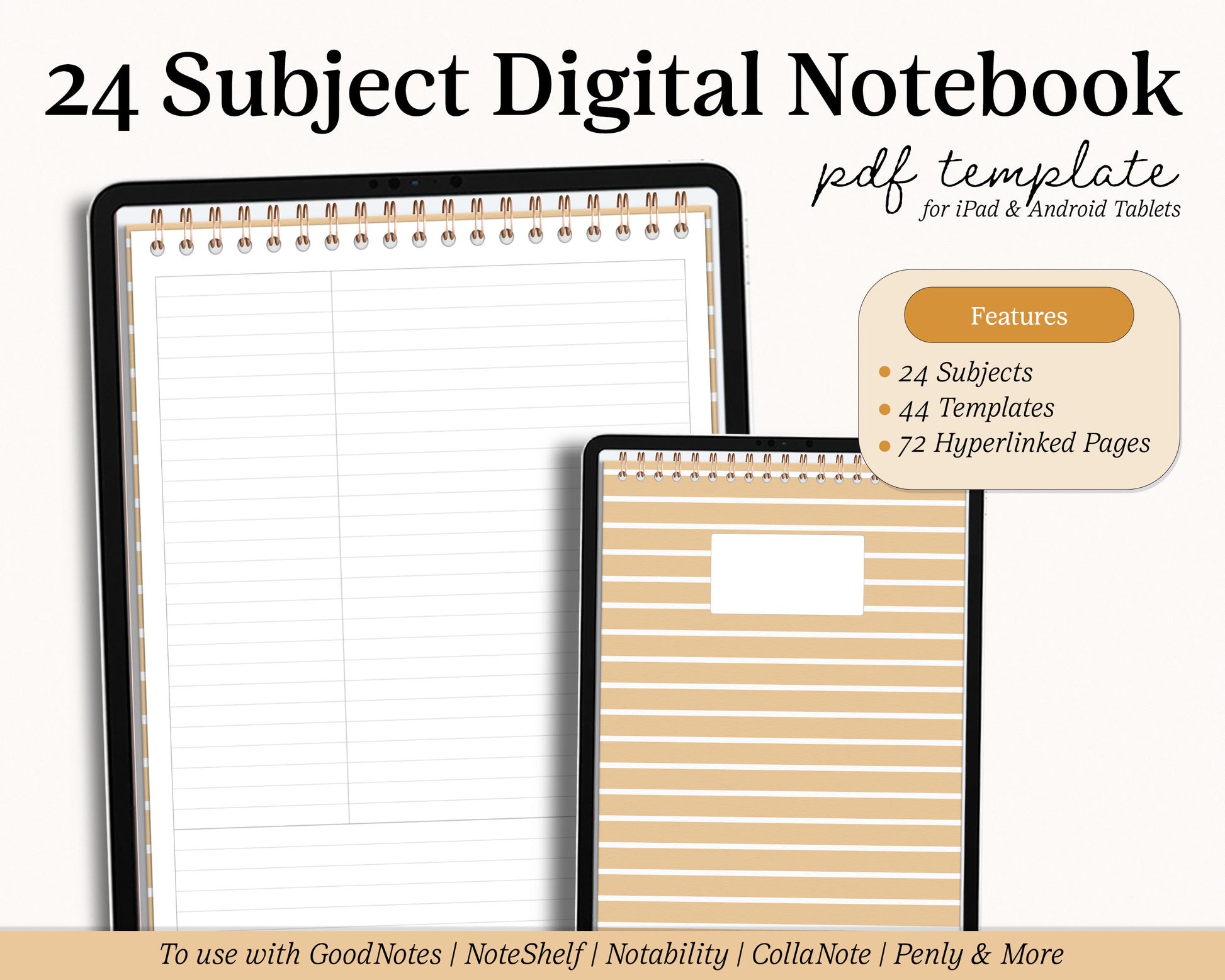 Digital Notebook Landscape Blank Sticker Book Goodnotes