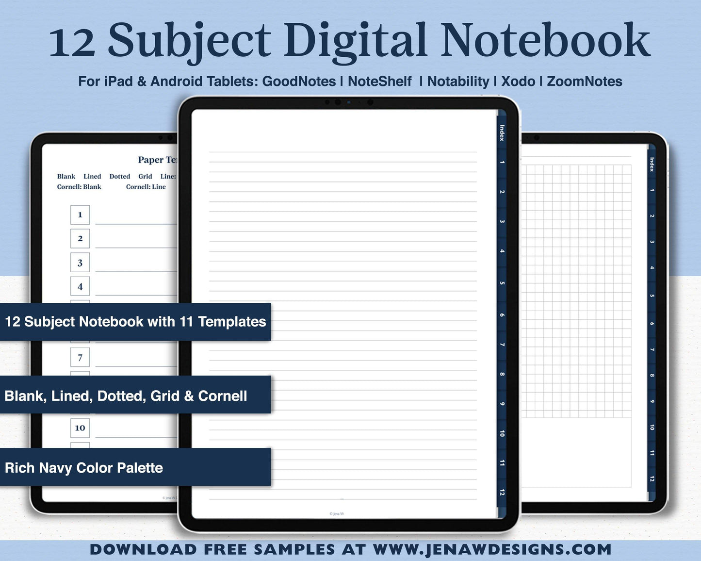 Digital Notebook - Jena W Designs